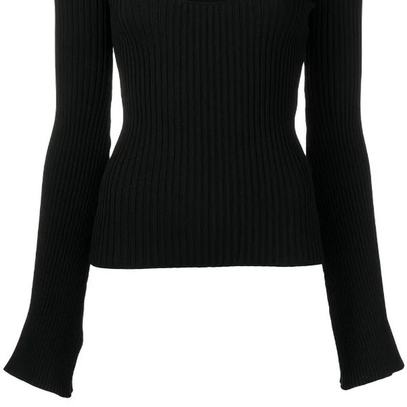 NWT Anine Bing Ribbed Scoopneck Sweater - Picture 3 of 8